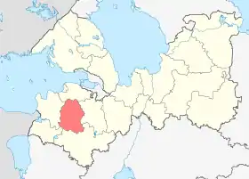 Localisation de Raïon de Volossovo