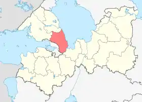 Localisation de Raïon de Vsevolojsk