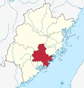 Localisation de Quanzhou