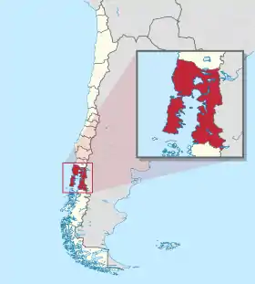 Localisation de Région des Lacs