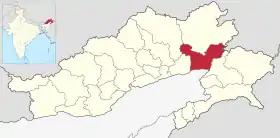 Localisation de District de la vallée du bas Dibang