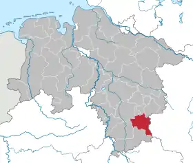 Localisation de Arrondissement de Goslar