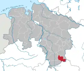 Localisation de Arrondissement d'Osterode am Harz