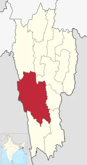 Localisation de District de Lunglei