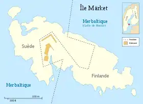 Carte de l'île de Märket.