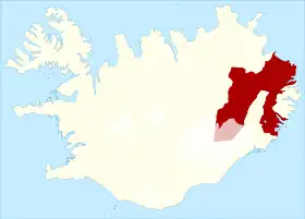 Localisation de Múlaþing