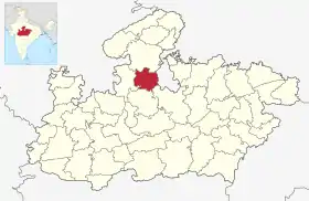 Localisation de District d'Ashok Nagar
