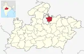 Localisation de District de Tikamgarh