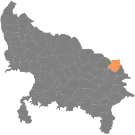 Localisation de District de Maharajganj महाराजगंज जिला