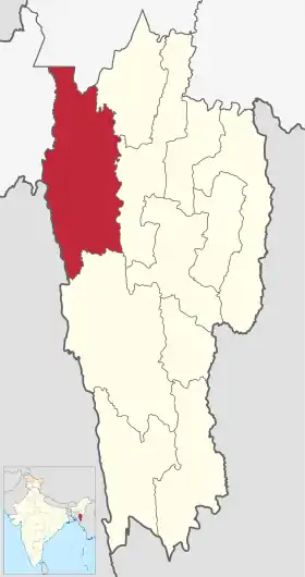 Localisation de District de Mamit