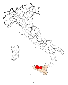 Localisation de Province de Palerme