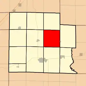 Localisation de Hoosier Township