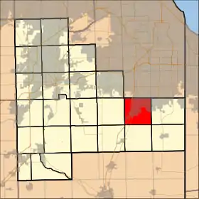 Localisation de Monee Township