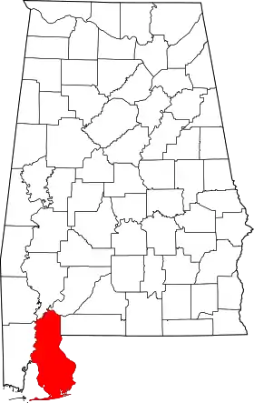 Localisation de Comté de Baldwin(Baldwin County)