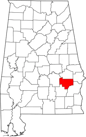 Localisation de Comté de Bullock(Bullock County)