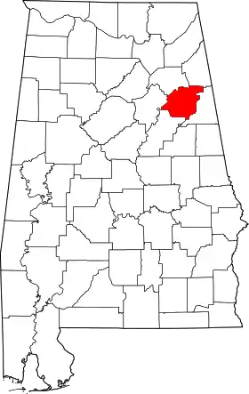 Localisation de Comté de Calhoun(Calhoun County)