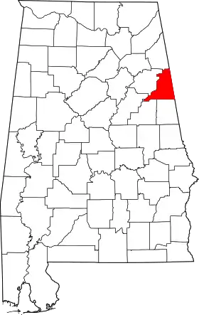 Localisation de Comté de Cleburne(Cleburne County)