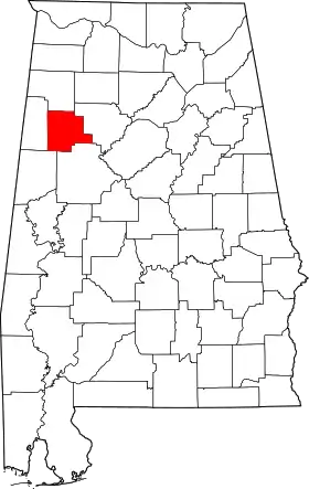 Localisation de Comté de Fayette(Fayette County)