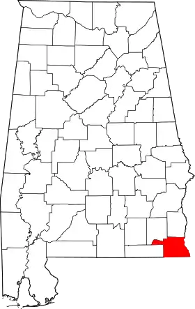 Localisation de Comté de Houston(Houston County)