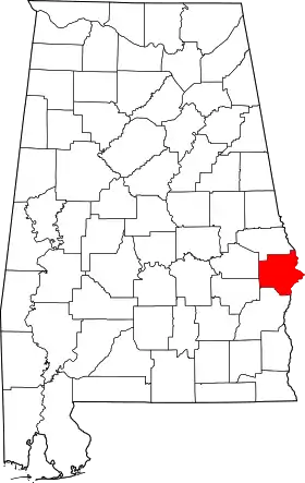 Localisation de Comté de Russell(Russell County)