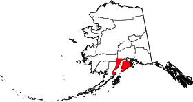 Localisation de Kenai Peninsula Borough, Alaska