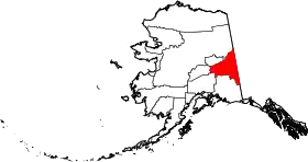 Localisation de Southeast Fairbanks Census Area, Alaska