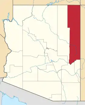 Localisation de Comté d'ApacheApache County
