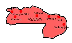 Localisation de District d'Asajaya