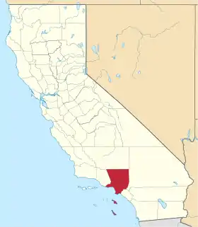 Localisation de Comté de Los Angeles(Los Angeles County)