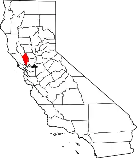 Localisation de Comté de Napa(Napa County)