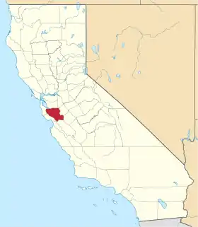 Localisation de Comté de Santa Clara(en) Santa Clara County