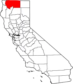 Localisation de Comté de Siskiyou(Siskiyou County)