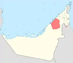 Localisation de Dubaï