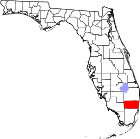 Localisation de Comté de Broward(Broward County)