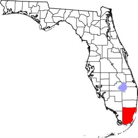 Localisation de Comté de Miami-Dade(Miami-Dade County)