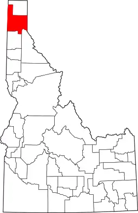 Localisation de Comté de Bonner(Bonner County)