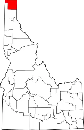 Localisation de Comté de Boundary(Boundary County)