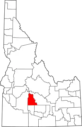Localisation de Comté de Camas(Camas County)