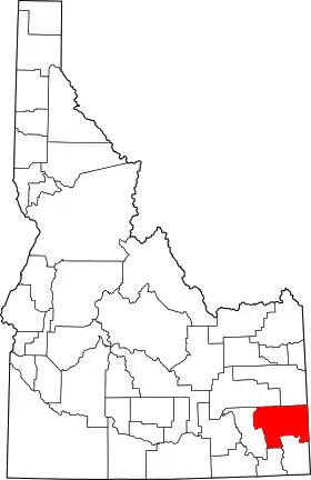 Localisation de Comté de Caribou(Caribou County)