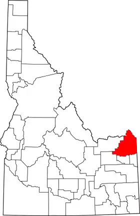Localisation de Comté de Fremont(Fremont County)