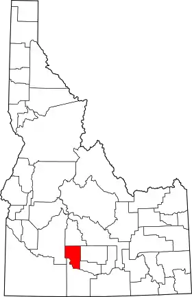 Localisation de Comté de Gooding(Gooding County)