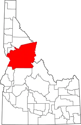 Localisation de Comté d’Idaho(Idaho County)