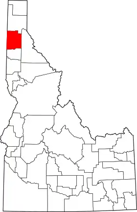 Localisation de Comté de Kootenai(Kootenai County)