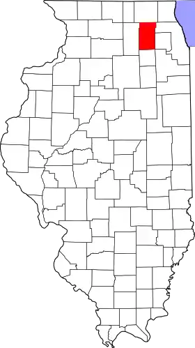 Localisation de Comté de Kane(Kane County)