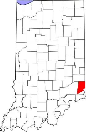 Localisation de Comté de Dearborn(en) Dearborn County