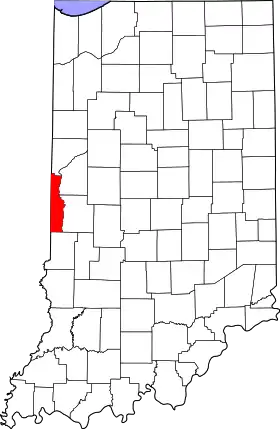 Localisation de Comté de Vermillion(Vermillion County)