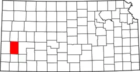 Localisation de Comté de Kearny(Kearny County)