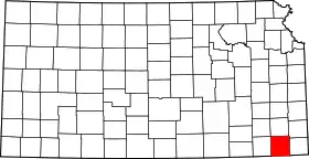 Localisation de Comté de Labette(Labette County)