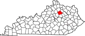 Localisation de Comté de Bourbon(Bourbon County)