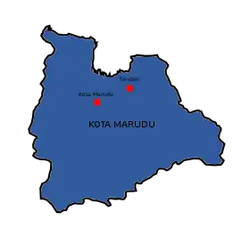 Localisation de District de Kota Marudu